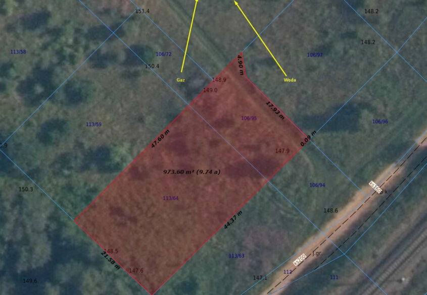 POD LASEM | PROSTOKĄTNA | TANIO!