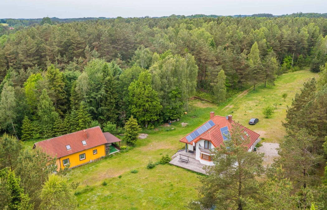 2 domy na 2 hektarach wśrodku lasu!