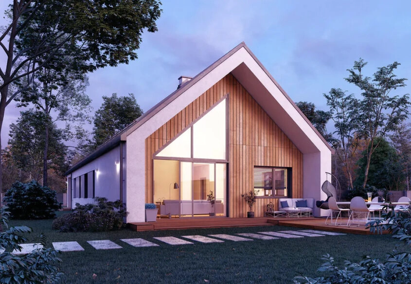 Nowoczesna STODOŁA parterowa  - Żuromino / Stężyca