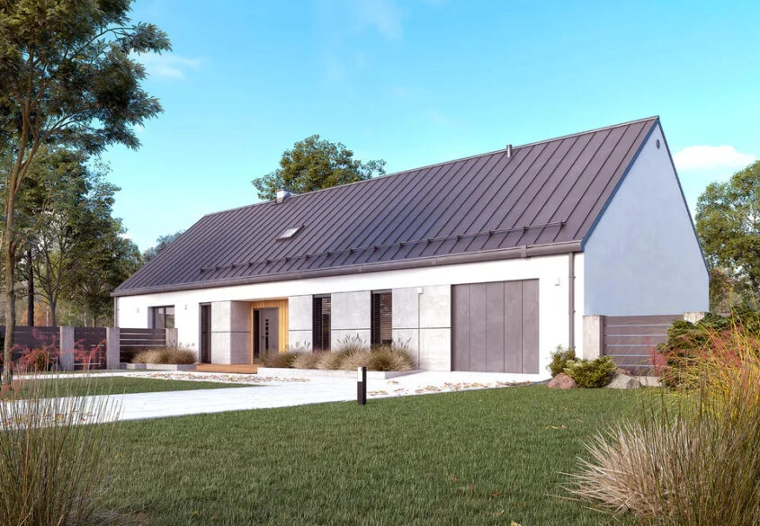 Nowoczesna STODOŁA parterowa  - Żuromino / Stężyca