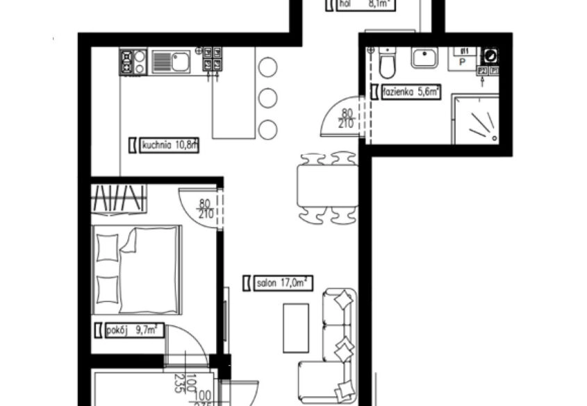 Nowe mieszkanie 2 pokojowe 50m2