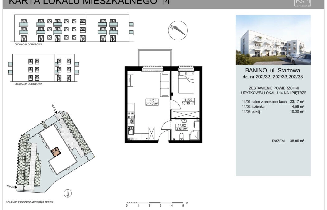 OSTATNIE Mieszkania BANIONO/ DEWELOPER/ centrum