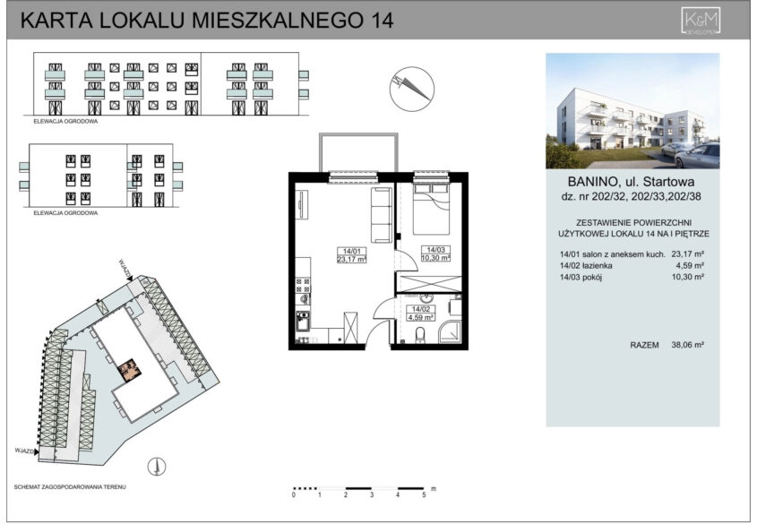 OSTATNIE Mieszkania BANIONO/ DEWELOPER/ centrum