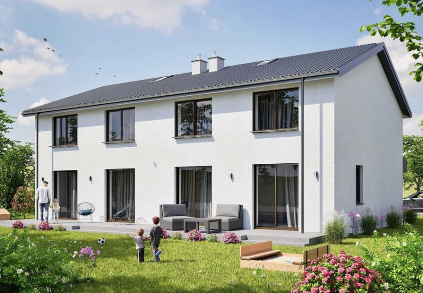 Bliźniak | 550M2 Działki | 122M2 | 4 Pok | Garaż