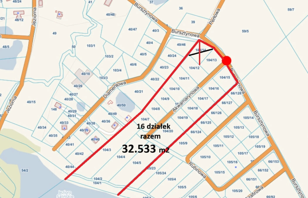 Działka budowlana w Salinku