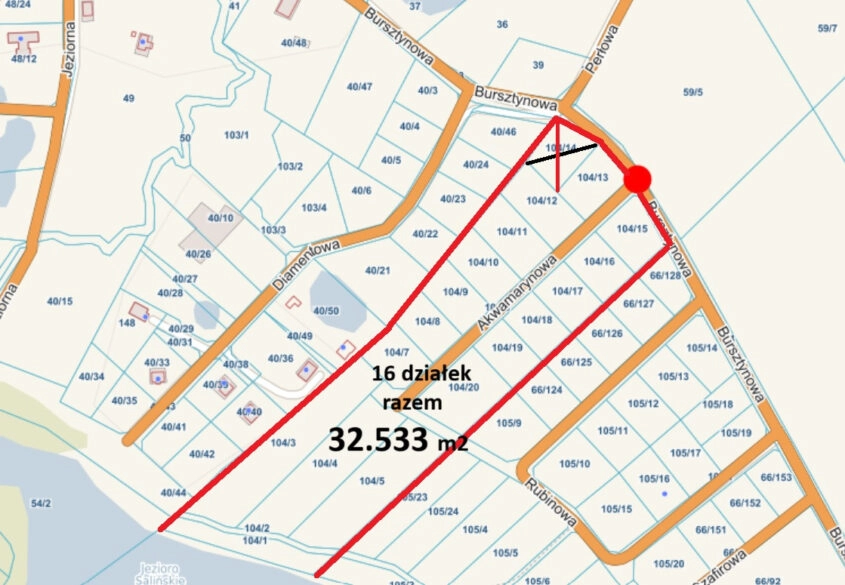 Działka budowlana w Salinku