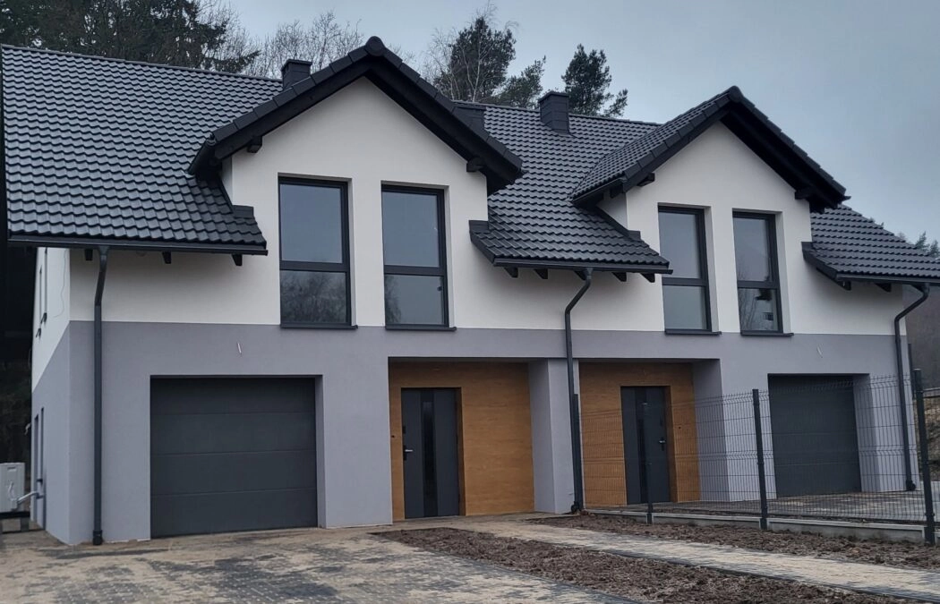 Nowy dom 150 m2, w zabudowie bliźniaczej.