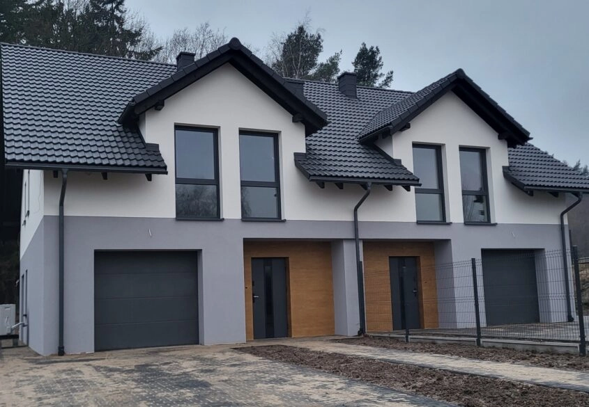 Nowy dom 150 m2, w zabudowie bliźniaczej.