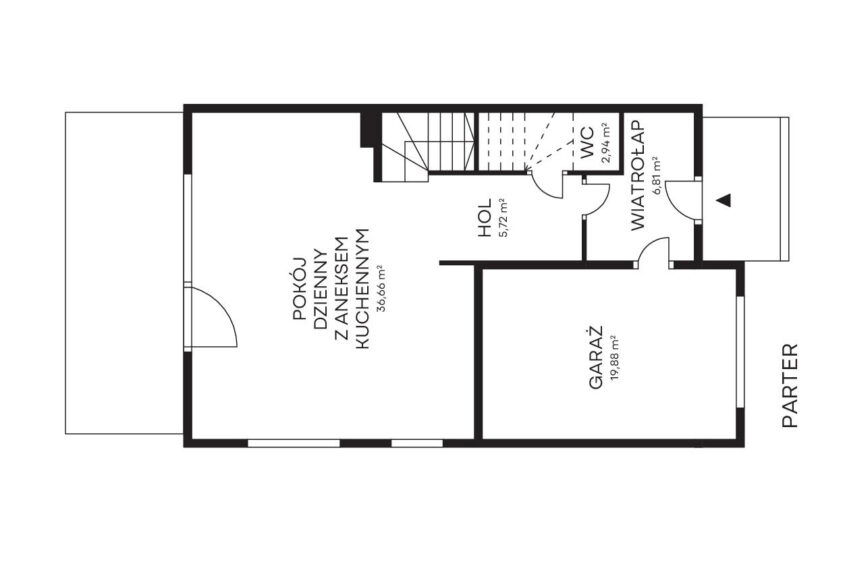 Nowy dom 150 m2, w zabudowie bliźniaczej.