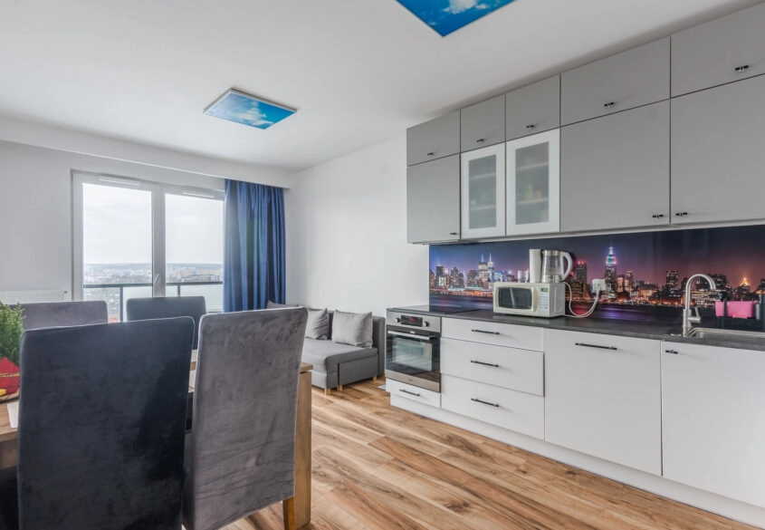 2 pokoje z pięknym widokiem + garaż Letnica