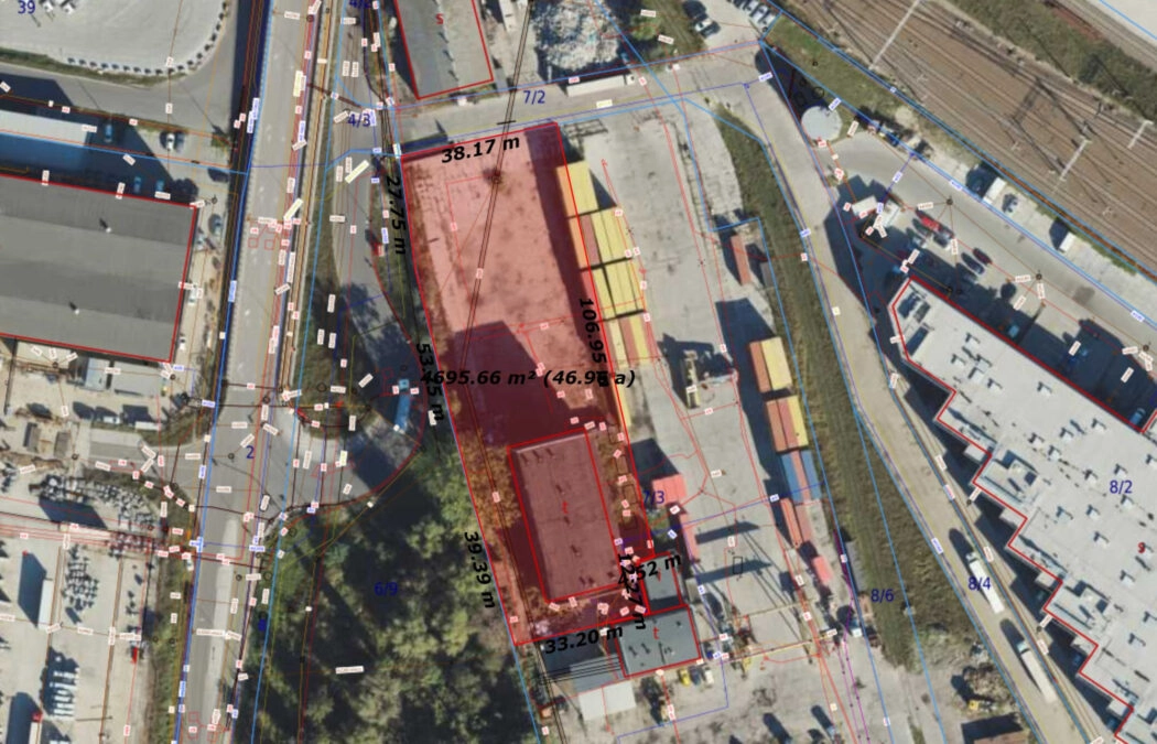 Plac utwardzony Przemysłowy BOCZNICA KOLEJOWA