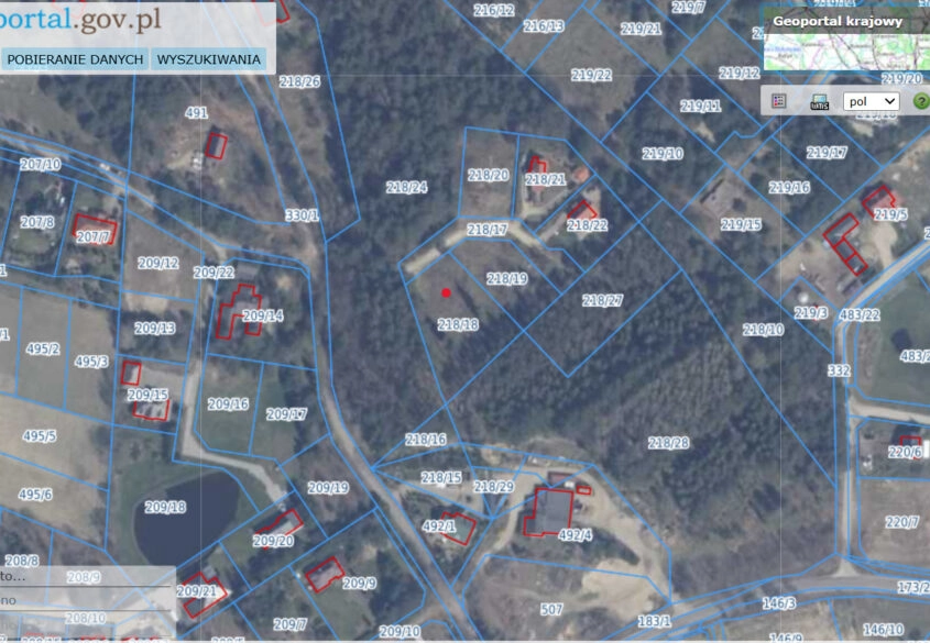 Działka na wzgórzu