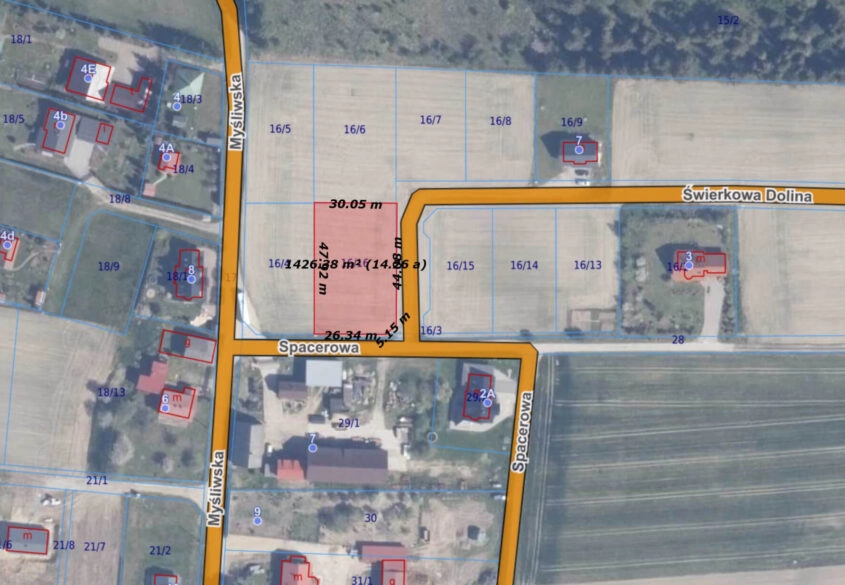 działka Żuławki/ MPZP/ woda/Prąd