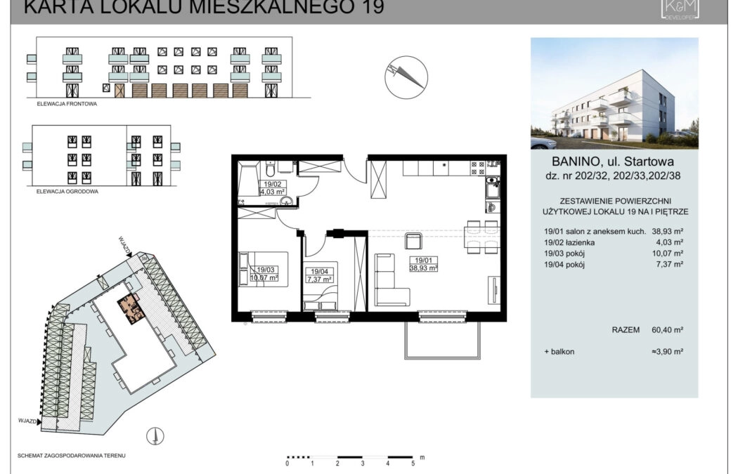 OSTATNIE Mieszkania BANIONO/ DEWELOPER/ centrum