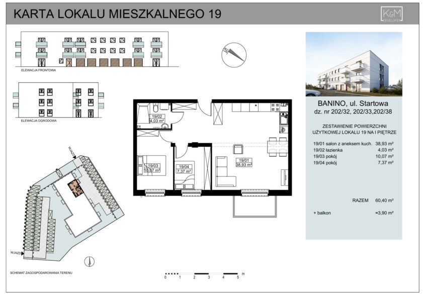 OSTATNIE Mieszkania BANIONO/ DEWELOPER/ centrum