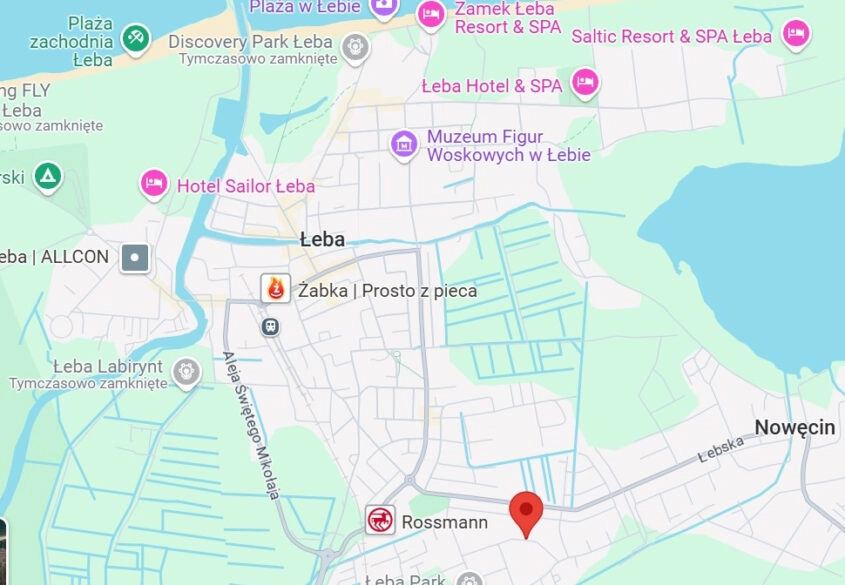 Działka w okolicy nadmorskiego kurortu Łeba