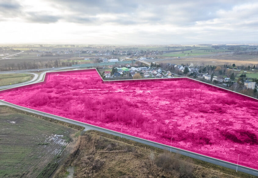 Działka MAGAZYNY/PRODUKCJA zjazd z drogi S7