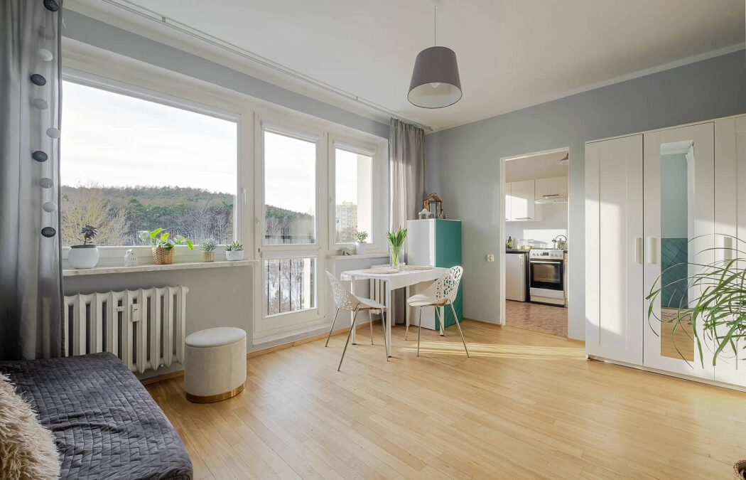 Kawalerka z widokiem, blisko zieleni