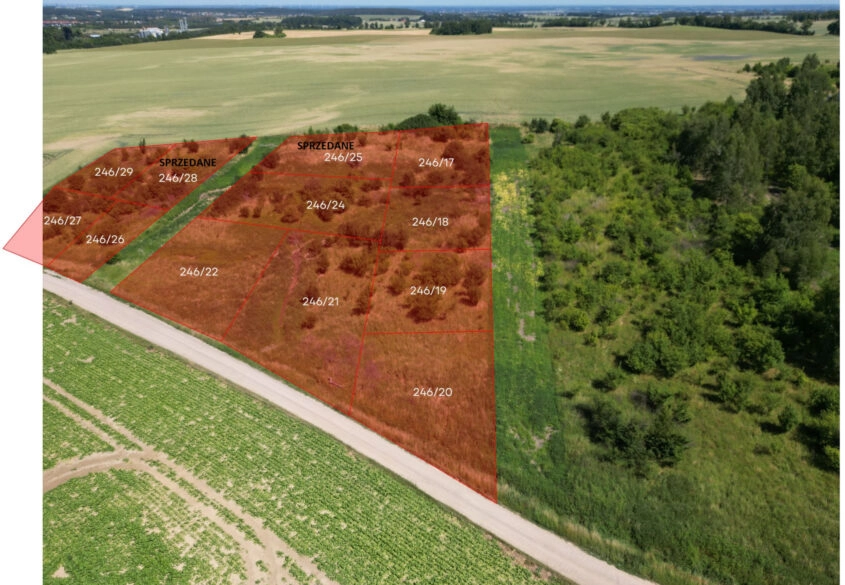 Bielkówko ul. Wyżynna BUDOWLANE