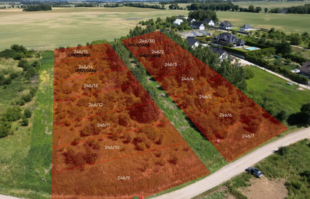 Bielkówko ul. Wyżynna BUDOWLANE