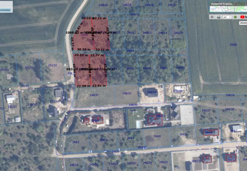 Bielkówko ul. Wyżynna BUDOWLANE