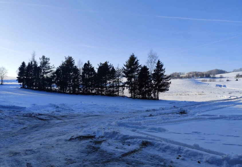 Działka z linią brzegową jeziora Raduńskiego