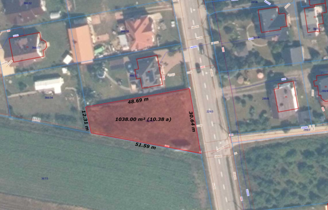 Działka Mieroszyno/ Budowlana/ media/ droga