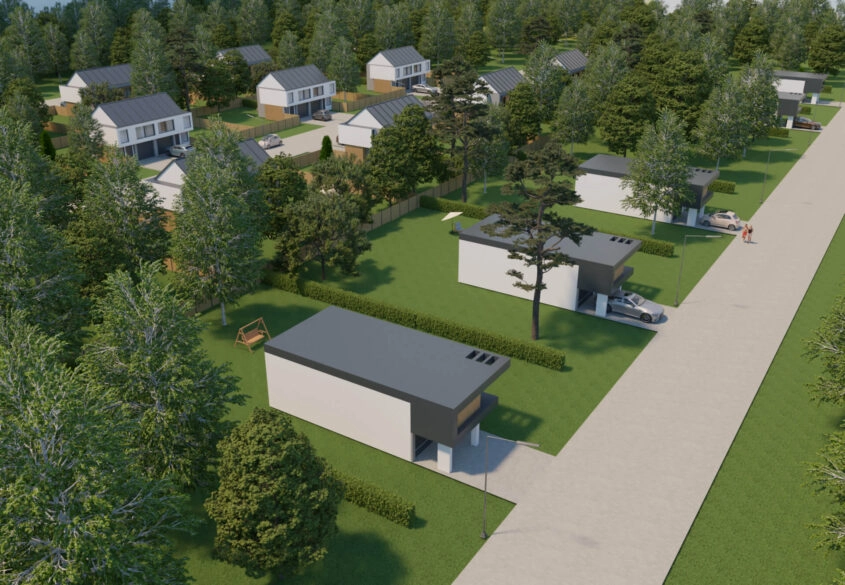 Dobrzewino - działka inwestycyjna z planem osiedla