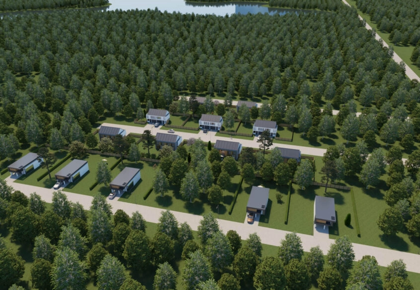 Dobrzewino - działka inwestycyjna z planem osiedla