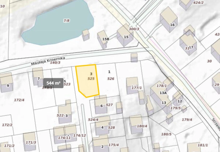 Działka Budowlana Kościerzyna ul Kopernika