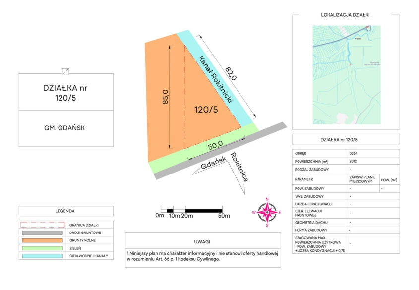 Działka inwestycyjna w Gdańsku