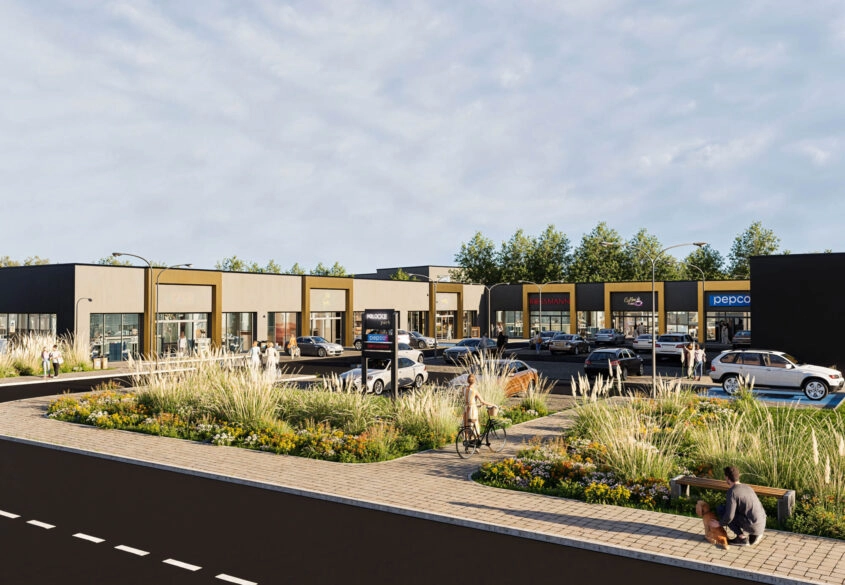 Działka pod małe centrum handlowe