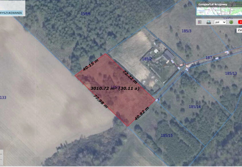 Duża działka w pięknej i spokojnej okolicy !