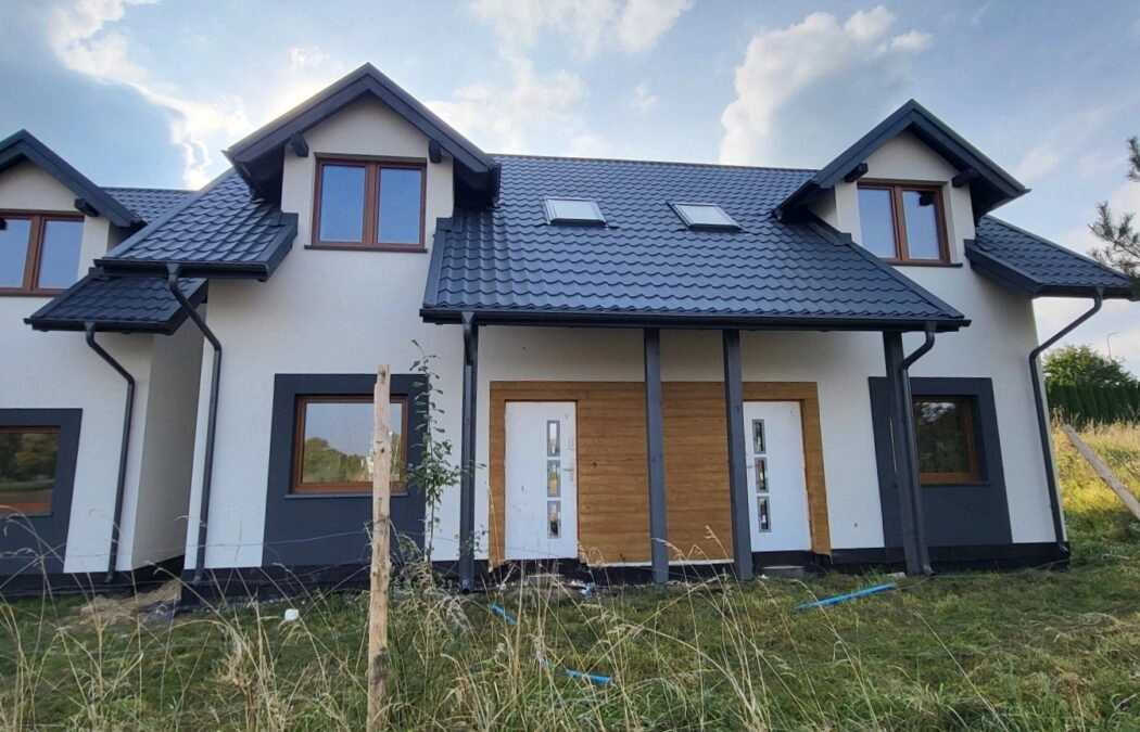 Bliźniak ogród 160 m2 - narożny