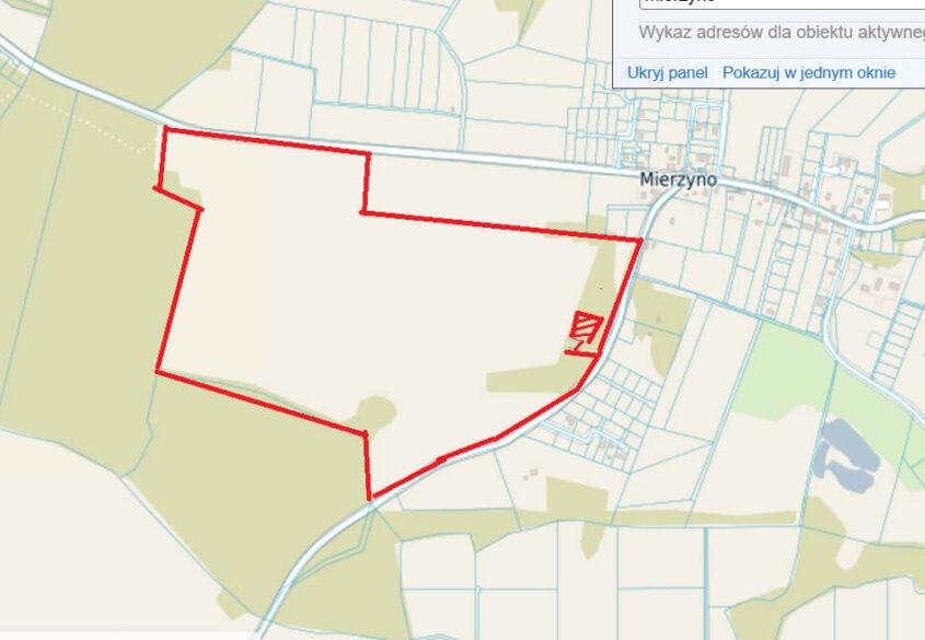 Duża działka pod korzystną inwestycję