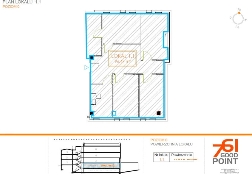 Nowoczesne biuro w prestiżowym budynku biurowym