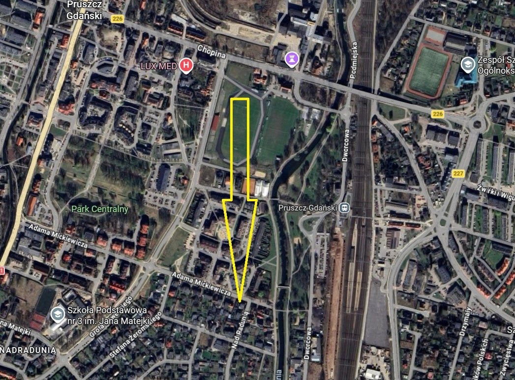 Działka z domem 1147m² Pruszcz Gdański