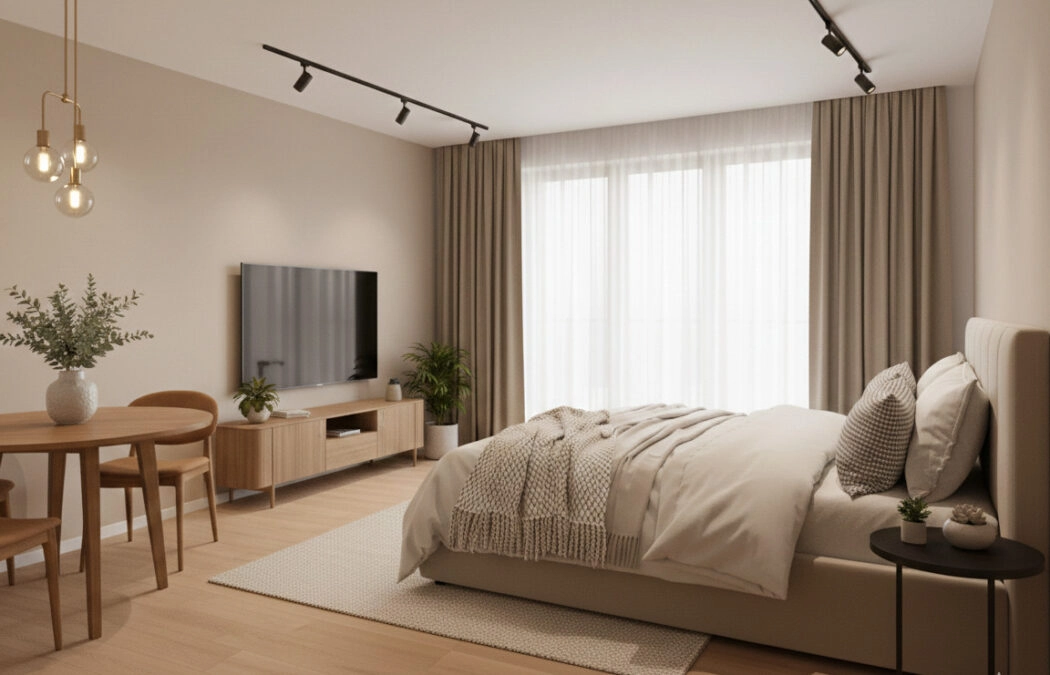 Świetne studio na wynajem blisko plaży i OBC.