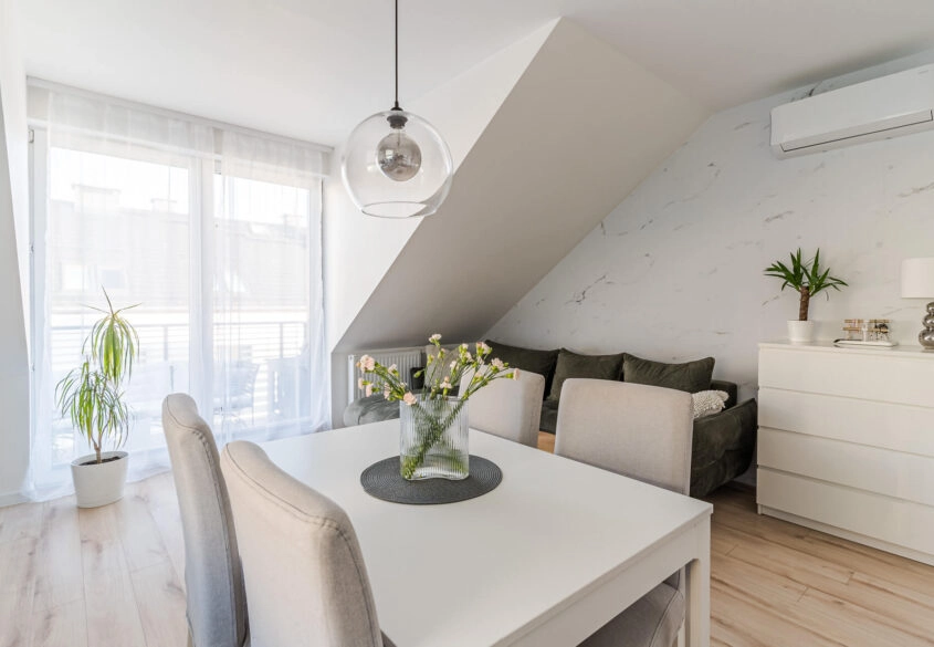 Przestronne mieszkanie Nowe Rokitki, Klimatyzacja