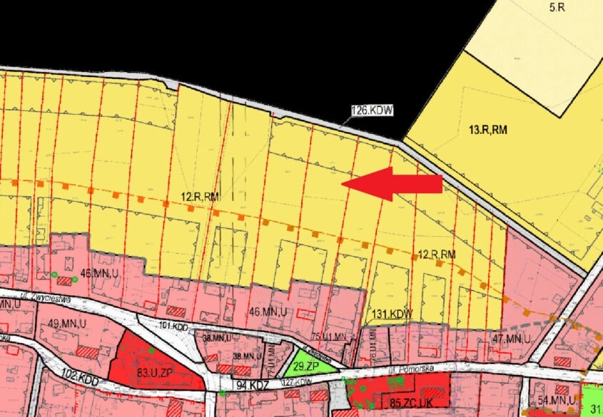 Świetna działka na budowę domu 4 300 m2 Gniewino!!