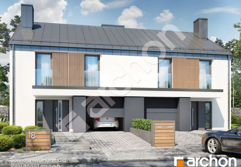 Dom 125m2 w zabudowie bliźniaczej z garażem A2