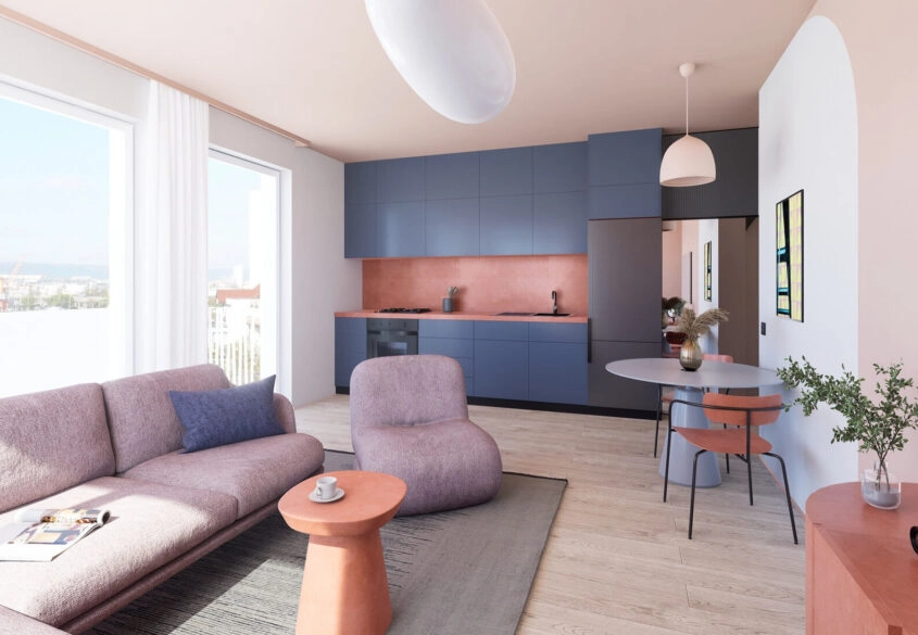 Mieszkanie 3 pokojowe na 3 piętrze, balkon 5,76