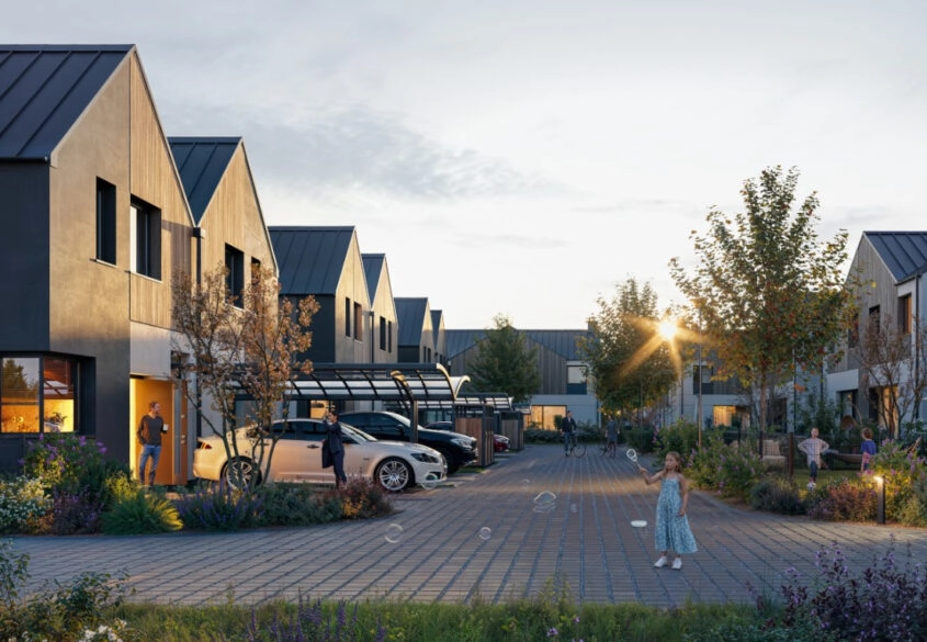 Osiedle domów z budynkiem rekreacji wspólnej. Hit!