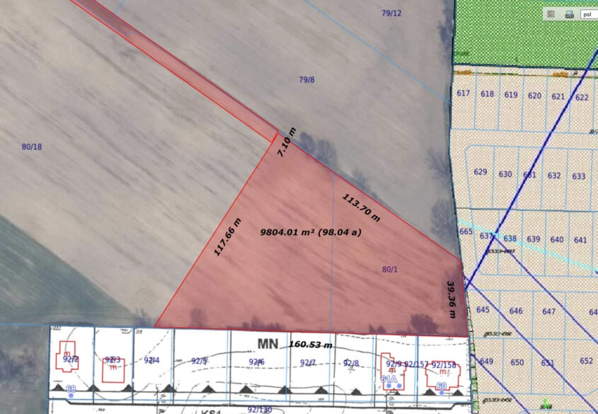 Działka pod WZ Mieszkaniowe