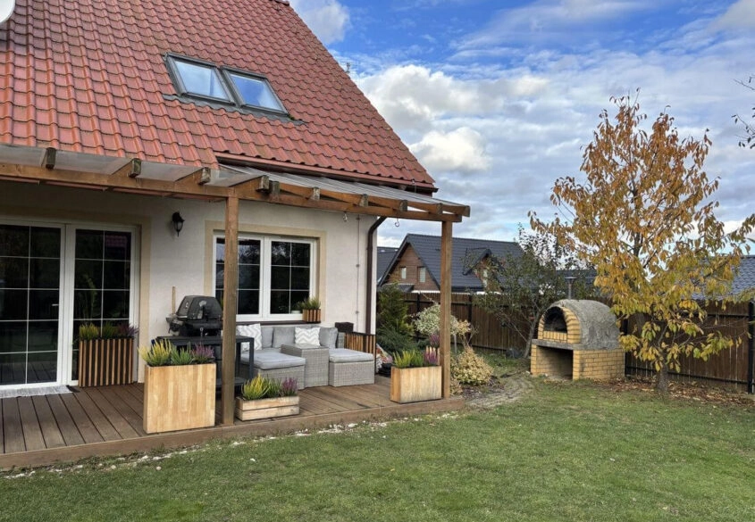 Nowoczesny dom z garażem w spokojnej okolicy