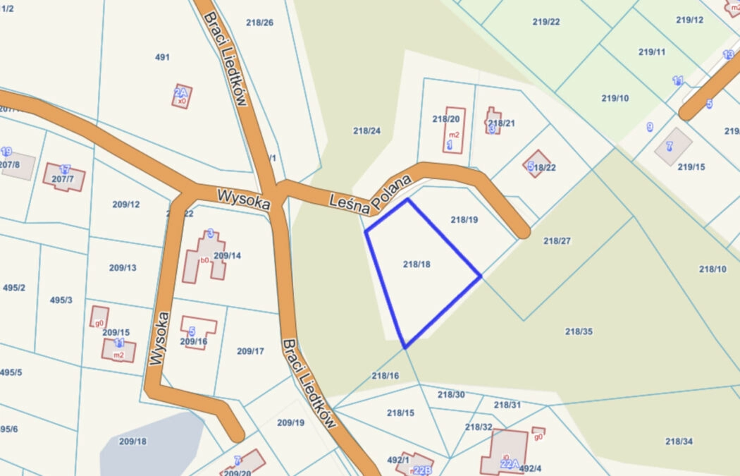 Działka na wzgórzu