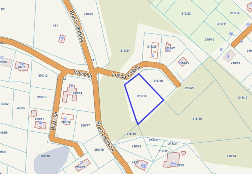 Działka na wzgórzu