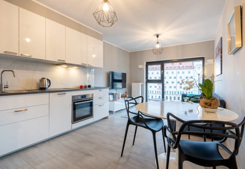 Rezydencja Wintera z widokiem na Motławę