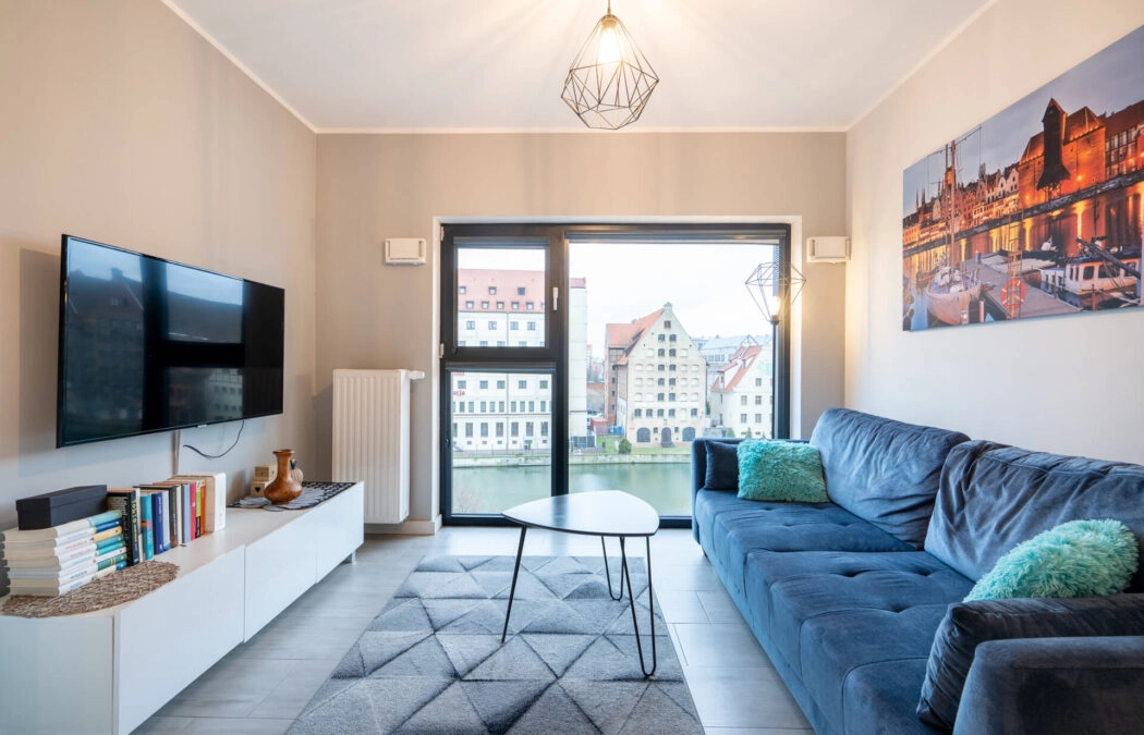 Rezydencja Wintera z widokiem na Motławę