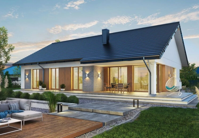 Działka budowlana (prąd, woda+PROJEKT DOMU)